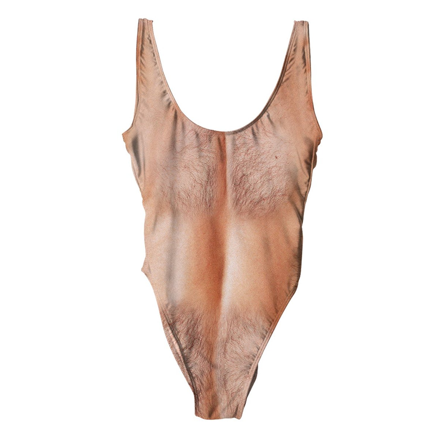 Hairy Chest One Piece Swimsuit - OMG Gimme!
