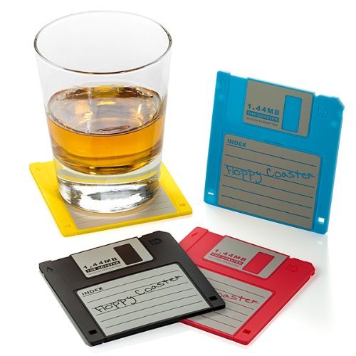 Floppy Disk Drink Coasters - OMG Gimme
