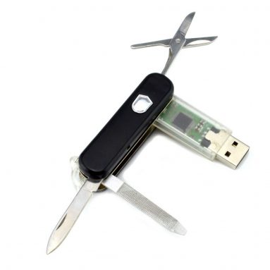 Pocket Knife with USB Flash Drive