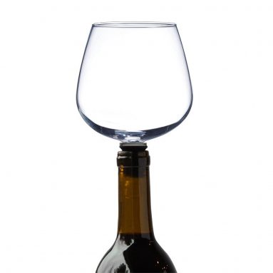 Wine Glass Bottle Topper